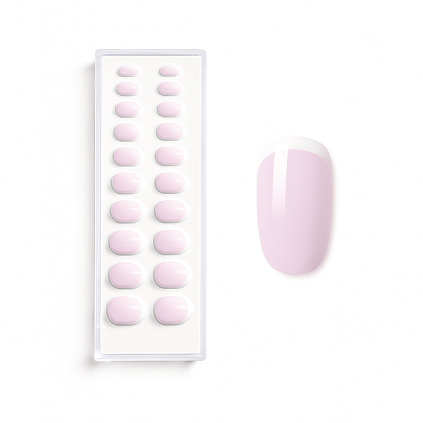 french manicure lila 