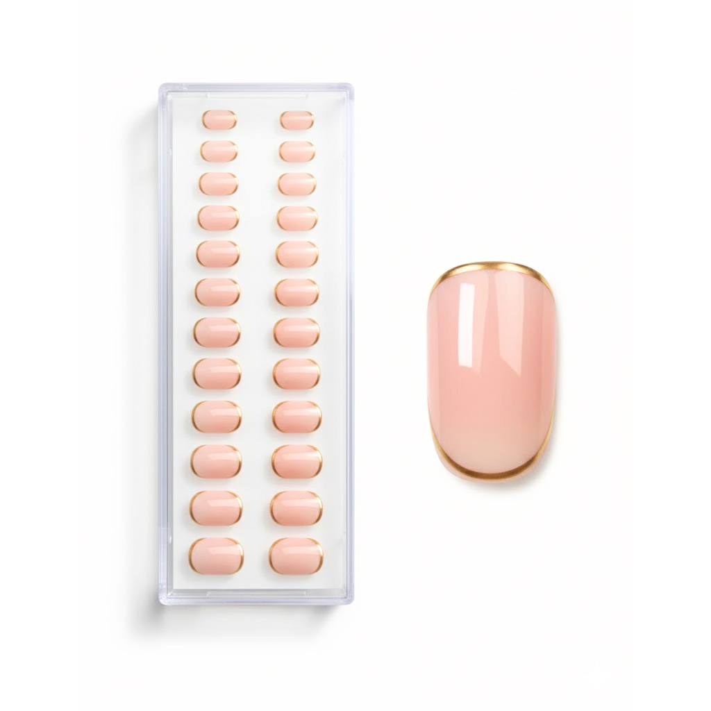 Press-On Nails Roze Goud