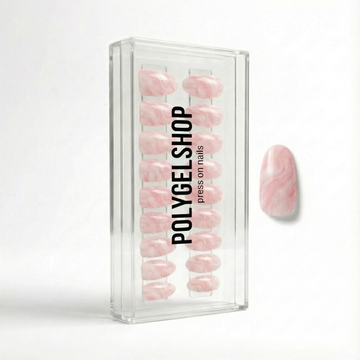 Press-Ons Roze Marmer