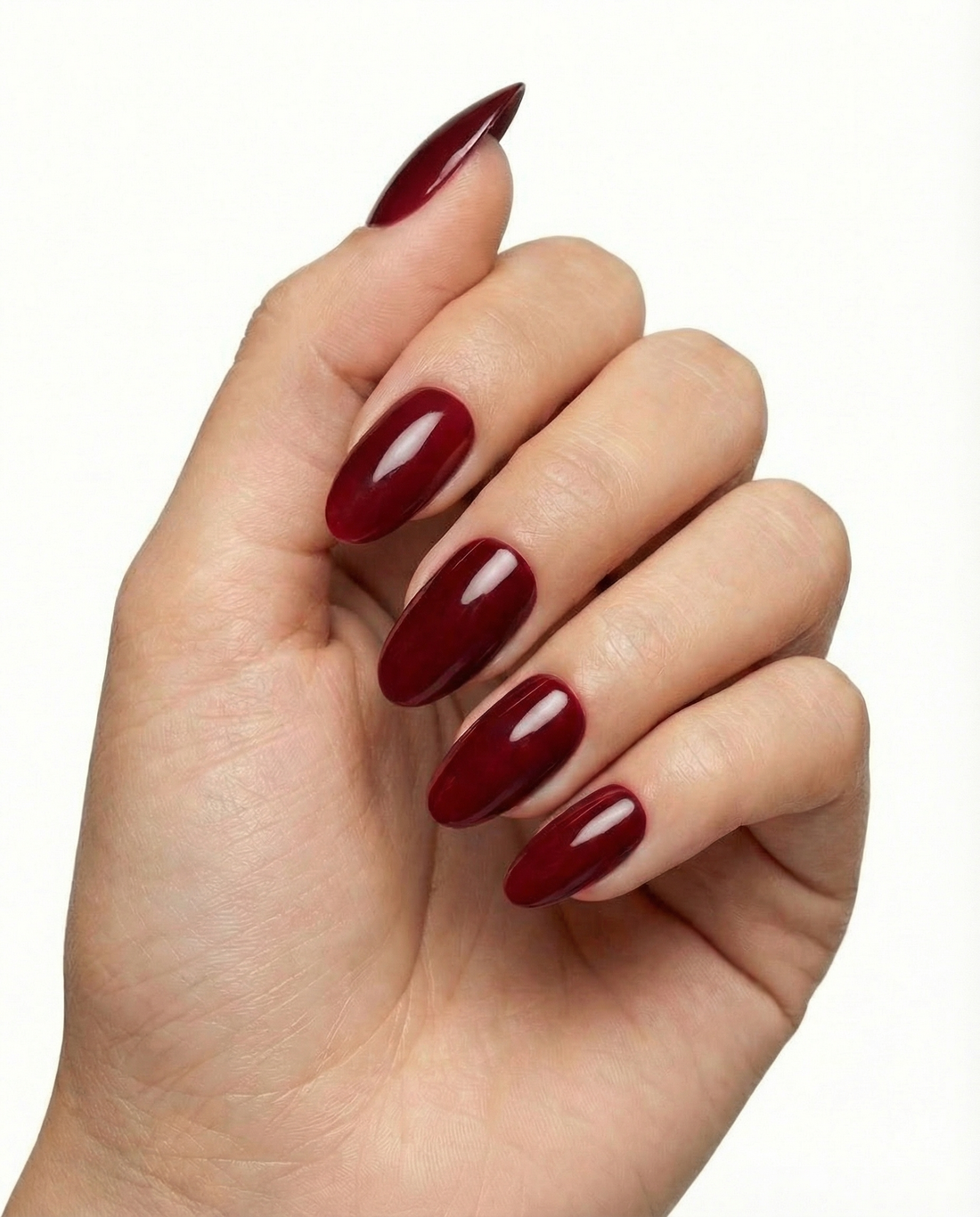 Press-Ons Donkerrood