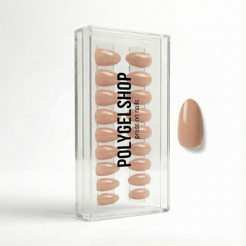 Press-Ons Manicure Lichtbruin