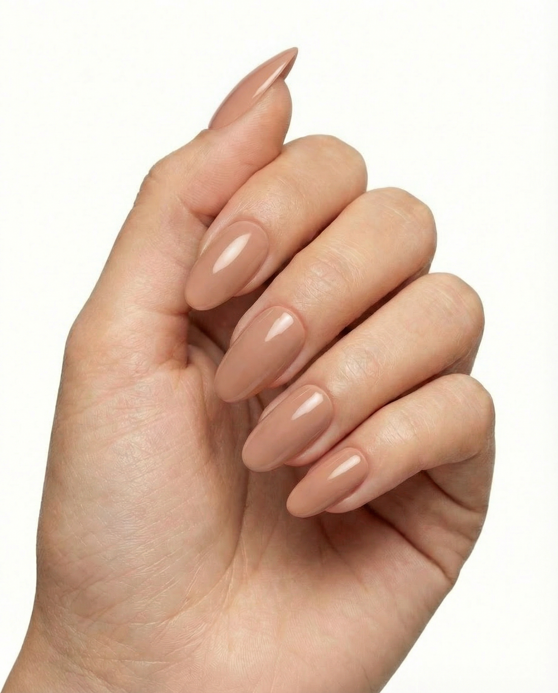 Press-Ons Manicure Lichtbruin