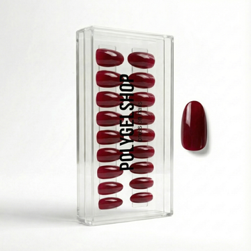 Press-Ons Donkerrood